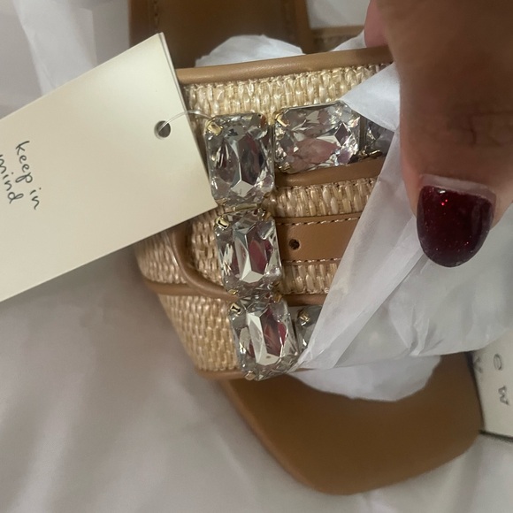 A New Day Women's Tan and Cream Mules - Picture 4 of 13